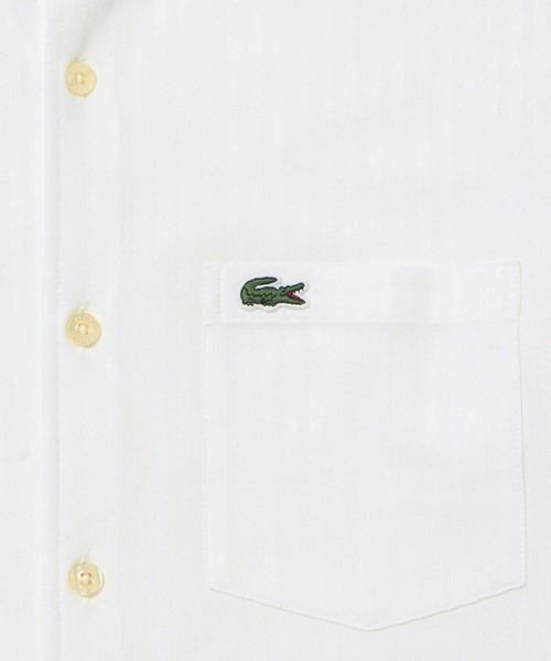LACOSTE(ラコステ)の「ジャカードストライプボタンダウンジャージシャツ(シャツ/ブラウス・メンズ・ライトブルー/ネイビー/ホワイト・39/40/41/42)」の12枚目の写真