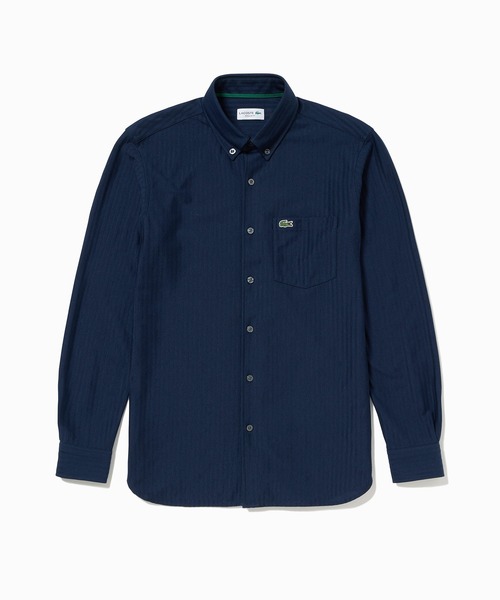 LACOSTE(ラコステ)の「ジャカードストライプボタンダウンジャージシャツ(シャツ/ブラウス・メンズ・ライトブルー/ネイビー/ホワイト・39/40/41/42)」の17枚目の写真