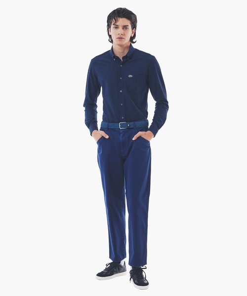 LACOSTE(ラコステ)の「ジャカードストライプボタンダウンジャージシャツ(シャツ/ブラウス・メンズ・ライトブルー/ネイビー/ホワイト・39/40/41/42)」の19枚目の写真