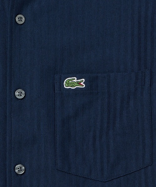LACOSTE(ラコステ)の「ジャカードストライプボタンダウンジャージシャツ(シャツ/ブラウス・メンズ・ライトブルー/ネイビー/ホワイト・39/40/41/42)」の22枚目の写真