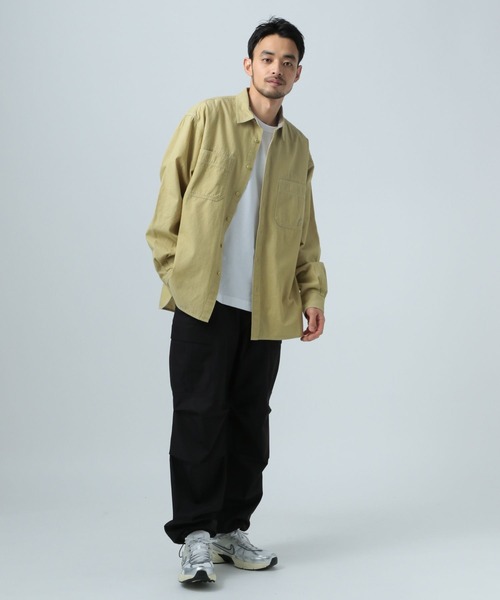 BAYFLOW（ベイフロー）の「スタンダードカラーシャツ[綿100％]（シャツ/ブラウス・メンズ・チャコールグレー/ホワイト/ブルー/イエロー・LARGE/MEDIUM）」の19枚目の写真