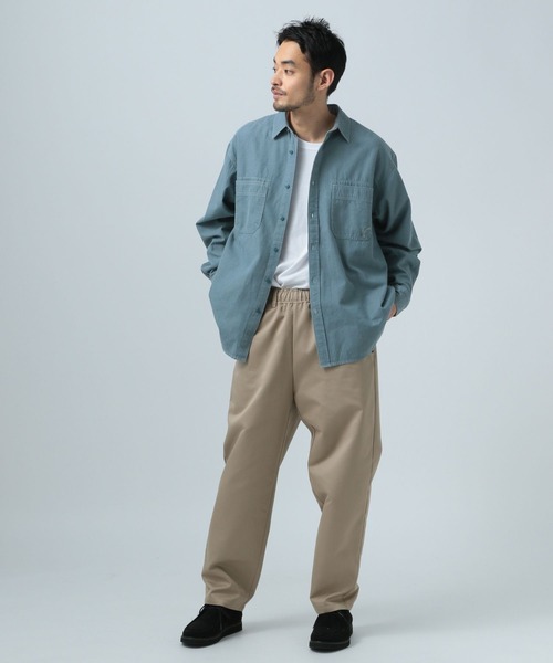 BAYFLOW（ベイフロー）の「スタンダードカラーシャツ[綿100％]（シャツ/ブラウス・メンズ・チャコールグレー/ホワイト/ブルー/イエロー・LARGE/MEDIUM）」の21枚目の写真