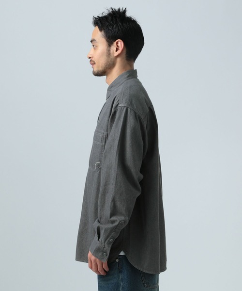 BAYFLOW（ベイフロー）の「スタンダードカラーシャツ[綿100％]（シャツ/ブラウス・メンズ・チャコールグレー/ホワイト/ブルー/イエロー・LARGE/MEDIUM）」の9枚目の写真