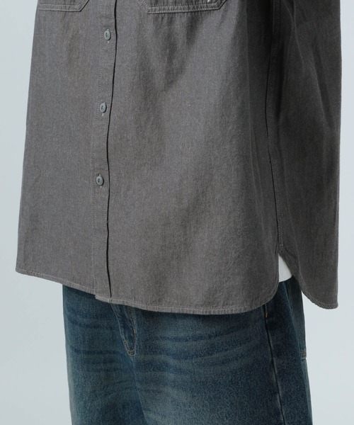 BAYFLOW（ベイフロー）の「スタンダードカラーシャツ[綿100％]（シャツ/ブラウス・メンズ・チャコールグレー/ホワイト/ブルー/イエロー・LARGE/MEDIUM）」の17枚目の写真