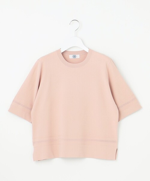 J.PRESS Ladies(J.プレス レディス)の「【洗える】RAYON ELITE STRETCH クルーネック ニット(ニット/セーター・レディース・ピンク系/ベージュ系/サックスブルー系/ライトグリーン系/ネイビー系・SMALL)」の13枚目の写真