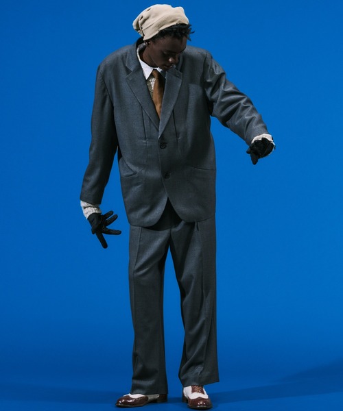 FARAH(ファーラー)の「BAL / FARAH WASHABLE WOOL WIDE TAPERED EASY PANT(スラックス・メンズ・ダークグレー/カーキ・36inch/32inch/30inch/34inch)」の1枚目の写真