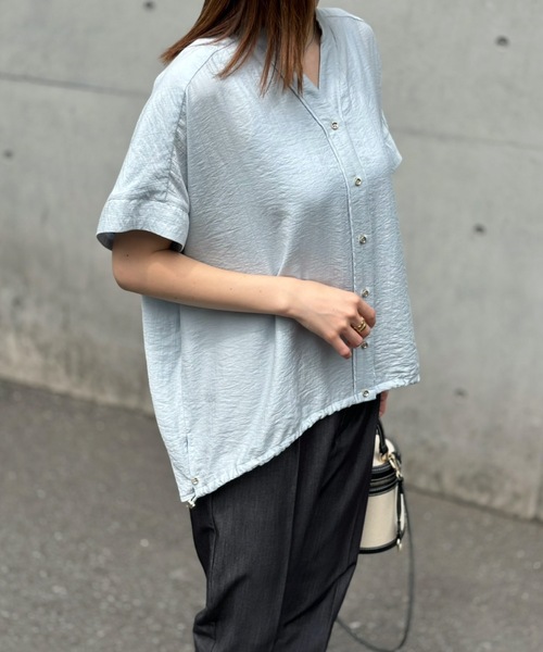 ブラウス シャツ シアードロストヘム2wayブラウス レディース シアードロストヘム2wayブラウス Emma Taylor│STYLEDOOR