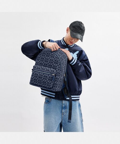 【COACHブティック】チャーター パック シグネチャー デニム チャーター パック・シグネチャー デニム（ボディバッグ