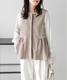 La-gemme | パールペプラムジレ(ベスト)