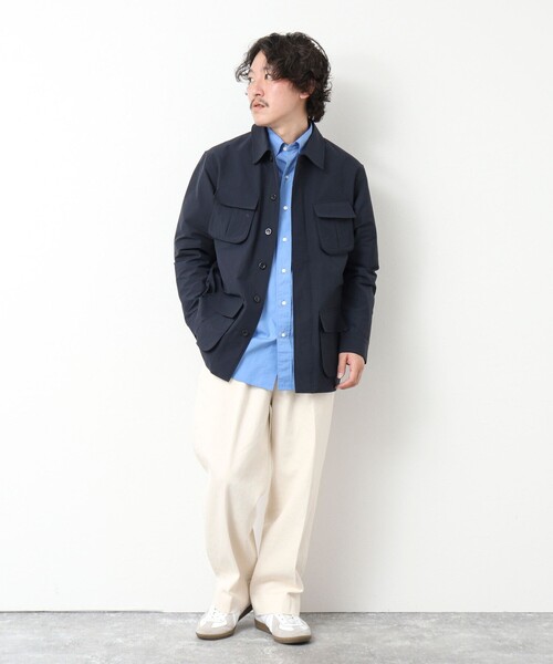NOLLEY’S（ノーリーズ）の「《撥水/ウォッシャブル》リップストップ ストレッチファティーグJK 25SS（ミリタリージャケット・メンズ・オリーブ/ブラック/ベージュ/ダークネイビー・M/L/XL/S）」の5枚目の写真