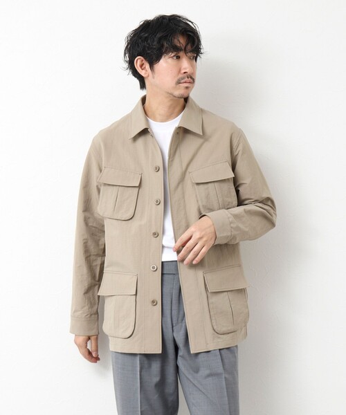 NOLLEY’S（ノーリーズ）の「《撥水/ウォッシャブル》リップストップ ストレッチファティーグJK 25SS（ミリタリージャケット・メンズ・オリーブ/ブラック/ベージュ/ダークネイビー・M/L/XL/S）」の15枚目の写真