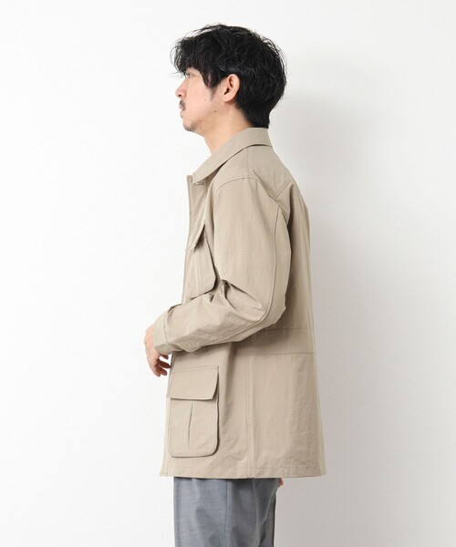 NOLLEY’S（ノーリーズ）の「《撥水/ウォッシャブル》リップストップ ストレッチファティーグJK 25SS（ミリタリージャケット・メンズ・オリーブ/ブラック/ベージュ/ダークネイビー・M/L/XL/S）」の16枚目の写真