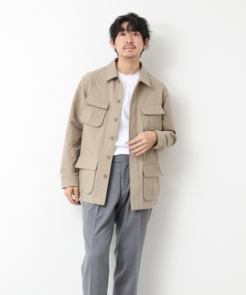 NOLLEY’S（ノーリーズ）の「《撥水/ウォッシャブル》リップストップ ストレッチファティーグJK 25SS（ミリタリージャケット・メンズ・オリーブ/ブラック/ベージュ/ダークネイビー・M/L/XL/S）」の19枚目の写真