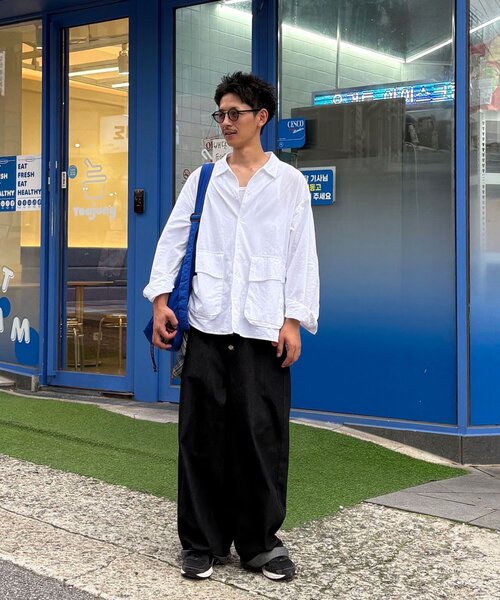 CIAOPANIC(チャオパニック)の「BIGポケットチェックシャツ(シャツ/ブラウス・レディース・ブラック/カーキ/ピンク/ブラウン/ブラック系その他/ベージュ/ホワイト/ホワイト系その他/アイボリー/イエロー/ブルー/サックスブルー・MEDIUM/LARGE)」の14枚目の写真