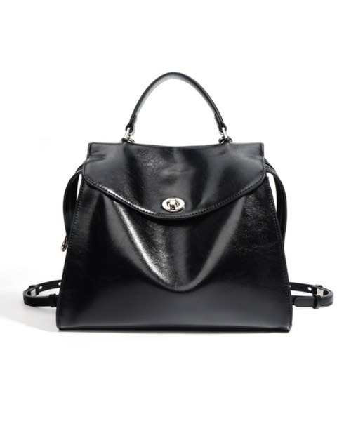 NiiNa(ニーナ)の「【 NiiNa / ニーナ 】高品質牛革 2way クラシック スクエアフォルム レザーリュック(バックパック/リュック・レディース・ダークブラウン/ブラック/レッド・FREE)」の20枚目の写真