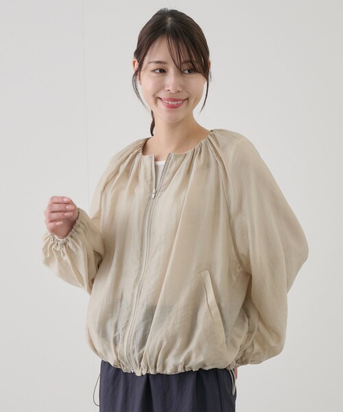 15G！mal. レレレさん！シアーブルゾン ホワイト レレレさんMaL.シアーブルゾンホワイト 新品未使用