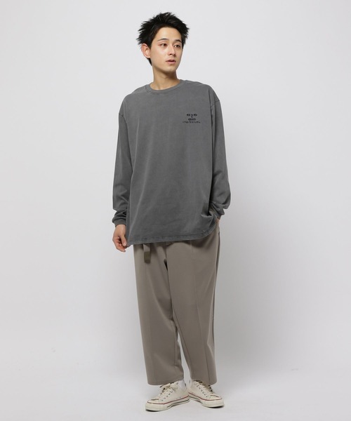 niko and...（ニコアンド）の「ジャージベルテッドパンツ（その他パンツ・メンズ・ブラック/ライトグレー・MEDIUM/LARGE）」の3枚目の写真