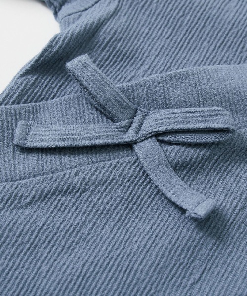 devirock（デビロック）の「すぽっと着られる 着心地やわらか 無地 おやすみ甚平（浴衣・キッズ・ブルーグレー/スミクロ/ネイビー/ライトグレー・100cm/110cm/120cm/130cm/140cm/150cm/160cm）」の14枚目の写真