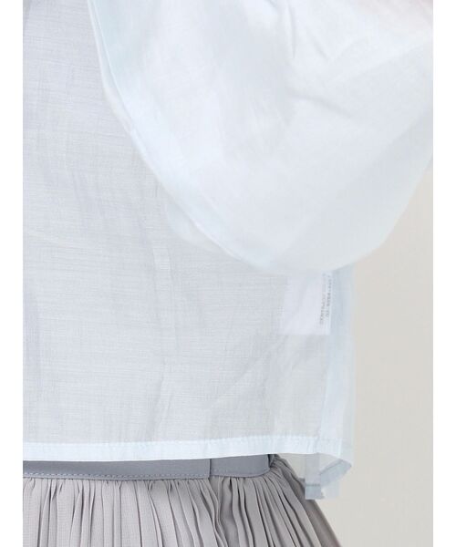 RESEXXY（リゼクシー）の「シアーショートシャツ（シャツ/ブラウス・レディース・ブルー/ブラック/ホワイト・FREE）」の15枚目の写真