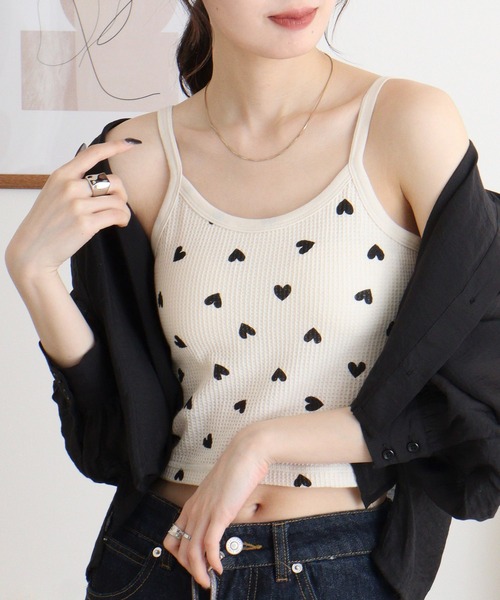 A.roege hove キャミソール 胸元レースカットソーキャミソール[品番：DSSW0005141]｜SAISON