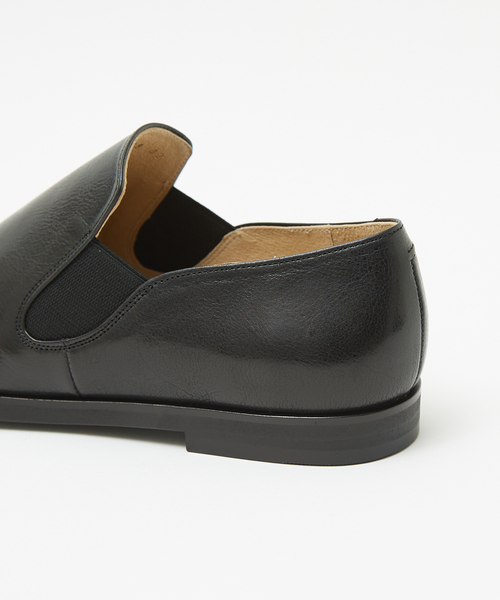 定番】サイドゴア レザースリッポン（スリッポン