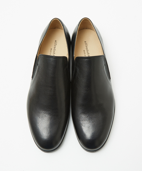 定番】サイドゴア レザースリッポン（スリッポン