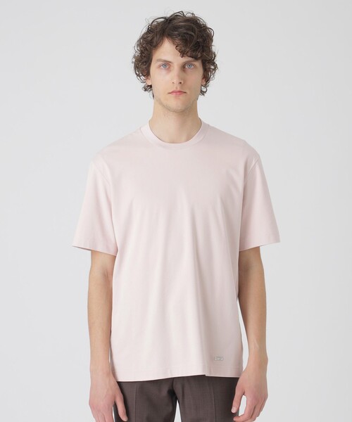 BLACK LABEL CRESTBRIDGE（ブラックレーベル・クレストブリッジ）の「マーセライズドレスTシャツ（Tシャツ/カットソー・メンズ・グレー系その他/ブラック/オフホワイト/ネイビー/ロイヤルブルー/ライトピンク・XL/L/XXL/S/M）」の6枚目の写真