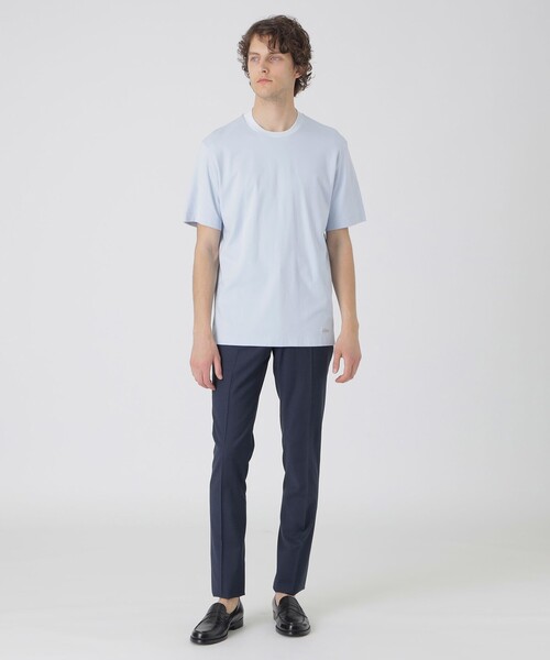 BLACK LABEL CRESTBRIDGE（ブラックレーベル・クレストブリッジ）の「マーセライズドレスTシャツ（Tシャツ/カットソー・メンズ・グレー系その他/ブラック/オフホワイト/ネイビー/ロイヤルブルー/ライトピンク・XL/L/XXL/S/M）」の18枚目の写真