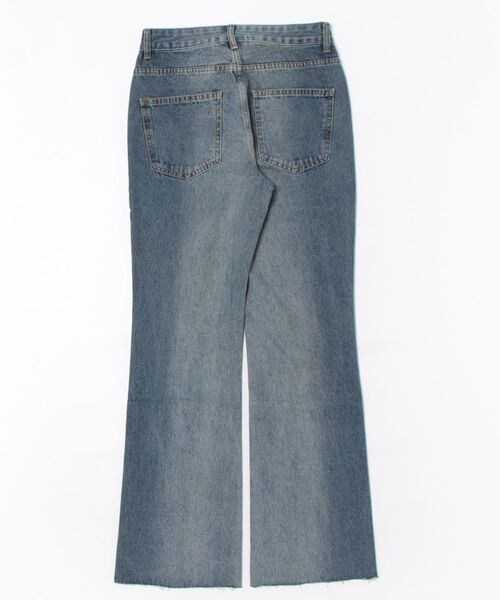 CERCA（チェルカ）の「【NOWLE】スリム ストレート フレア デニムパンツ（デニムパンツ・メンズ・ダークインディゴブルー/ブラック・MEDIUM/X-LARGE/LARGE）」の3枚目の写真