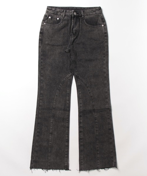 CERCA（チェルカ）の「【NOWLE】スリム ストレート フレア デニムパンツ（デニムパンツ・メンズ・ダークインディゴブルー/ブラック・MEDIUM/X-LARGE/LARGE）」の11枚目の写真
