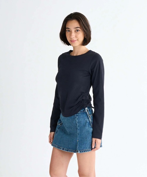 ROXY(ロキシー)の「SUGAR PALM /ロキシーシャーリング長袖ロンT(Tシャツ/カットソー・レディース・ホワイト/ブラウン/グリーン/ブラック・LARGE/MEDIUM/SMALL)」の7枚目の写真