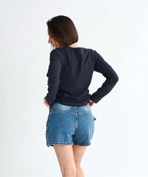 ROXY(ロキシー)の「SUGAR PALM /ロキシーシャーリング長袖ロンT(Tシャツ/カットソー・レディース・ホワイト/ブラウン/グリーン/ブラック・LARGE/MEDIUM/SMALL)」の14枚目の写真