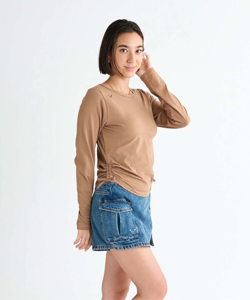 ROXY(ロキシー)の「SUGAR PALM /ロキシーシャーリング長袖ロンT(Tシャツ/カットソー・レディース・ホワイト/ブラウン/グリーン/ブラック・LARGE/MEDIUM/SMALL)」の19枚目の写真