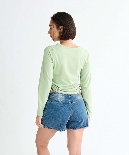 ROXY(ロキシー)の「SUGAR PALM /ロキシーシャーリング長袖ロンT(Tシャツ/カットソー・レディース・ホワイト/ブラウン/グリーン/ブラック・LARGE/MEDIUM/SMALL)」の12枚目の写真