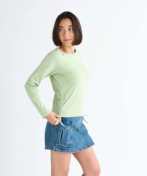 ROXY(ロキシー)の「SUGAR PALM /ロキシーシャーリング長袖ロンT(Tシャツ/カットソー・レディース・ホワイト/ブラウン/グリーン/ブラック・LARGE/MEDIUM/SMALL)」の11枚目の写真