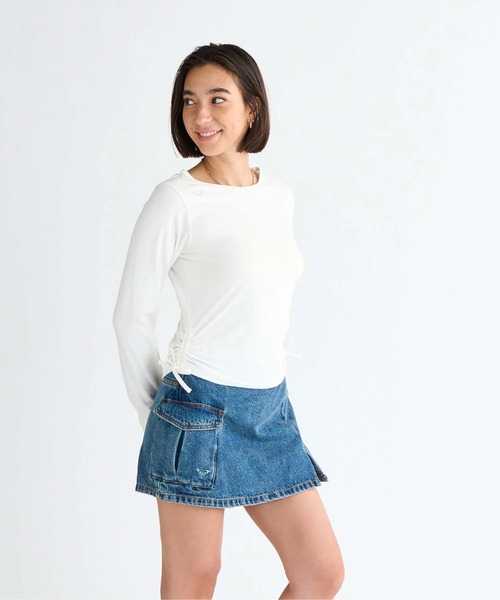 ROXY(ロキシー)の「SUGAR PALM /ロキシーシャーリング長袖ロンT(Tシャツ/カットソー・レディース・ホワイト/ブラウン/グリーン/ブラック・LARGE/MEDIUM/SMALL)」の13枚目の写真