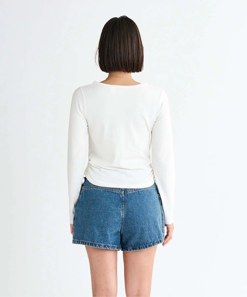 ROXY(ロキシー)の「SUGAR PALM /ロキシーシャーリング長袖ロンT(Tシャツ/カットソー・レディース・ホワイト/ブラウン/グリーン/ブラック・LARGE/MEDIUM/SMALL)」の15枚目の写真