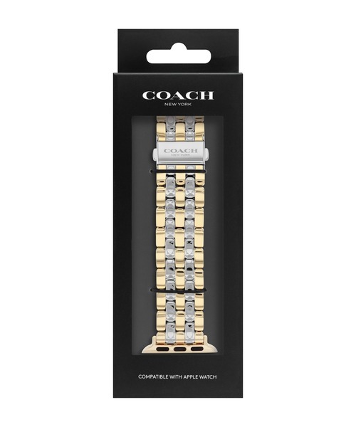 COACH(コーチ)の「【COACH】 コーチ APPLE WATCHストラップ(デジタル腕時計・レディース・シルバー/ピンク/ブラウン/シルバー×ゴールド・FREE)」の8枚目の写真