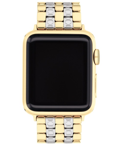 COACH(コーチ)の「【COACH】 コーチ APPLE WATCHストラップ(デジタル腕時計・レディース・シルバー/ピンク/ブラウン/シルバー×ゴールド・FREE)」の5枚目の写真