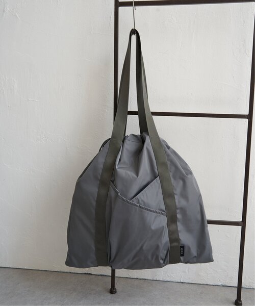 VENCEEXCHANGE（ヴァンスエクスチェンジ）の「コード編み巾着ポケットトートバッグ（トートバッグ・レディース・ライトグリーン/ベージュ/ダークオリーブ/ブラック・FREE）」の4枚目の写真