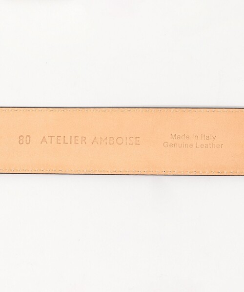 AMBOISE(アンボワーズ)の「AMBOISE ROUND BUCKLE レザーベルト(ベルト・レディース・カーキブラウン/グレー・FREE)」の6枚目の写真