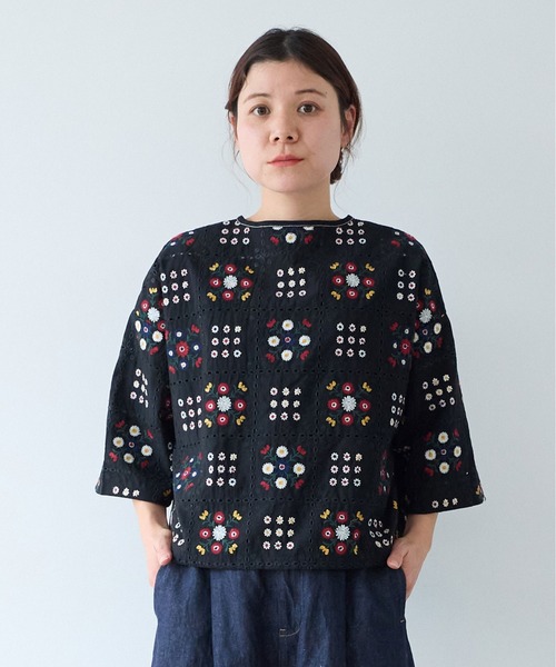 yuni（ユニ ）の「eyelet embroidely haori ブラウス（シャツ/ブラウス