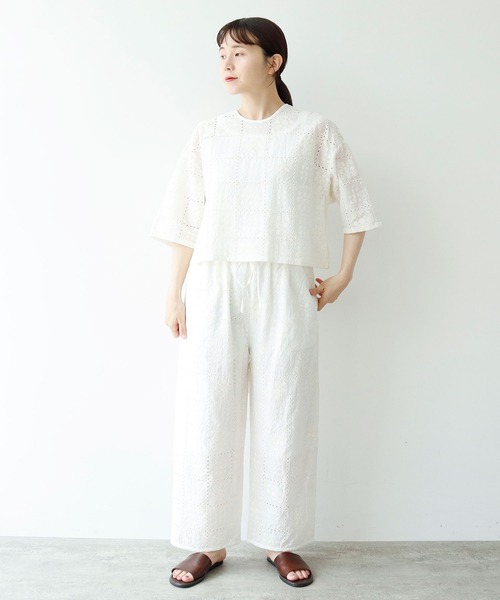 yuni（ユニ ）の「eyelet embroidely haori ブラウス（シャツ/ブラウス
