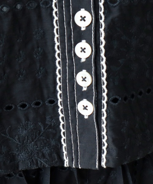 yuni（ユニ ）の「eyelet embroidely haori ブラウス（シャツ/ブラウス