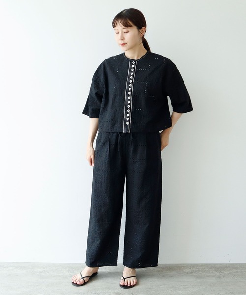 yuni（ユニ ）の「eyelet embroidely haori ブラウス（シャツ/ブラウス