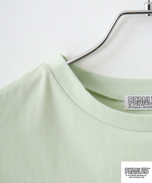 PEANUTS(ピーナッツ)の「PEANUTS プリントノースリーブTシャツ(Tシャツ/カットソー・メンズ・ライトグリーン/ホワイト/チャコール・LL/L/M)」の16枚目の写真