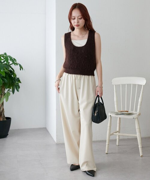 DISCOAT（ディスコート）の「2WAYリボンスクエアボストンバッグ（ボストンバッグ・レディース・ブラック/シルバー/ブラウン・FREE）」の14枚目の写真