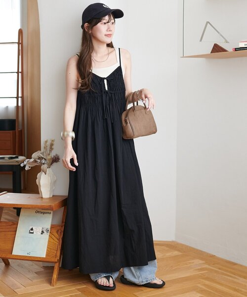 DISCOAT（ディスコート）の「2WAYリボンスクエアボストンバッグ（ボストンバッグ・レディース・ブラック/シルバー/ブラウン・FREE）」の13枚目の写真