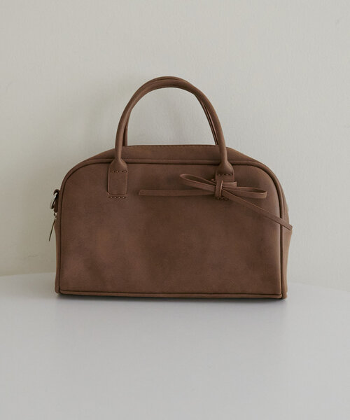 DISCOAT（ディスコート）の「2WAYリボンスクエアボストンバッグ（ボストンバッグ・レディース・ブラック/シルバー/ブラウン・FREE）」の12枚目の写真