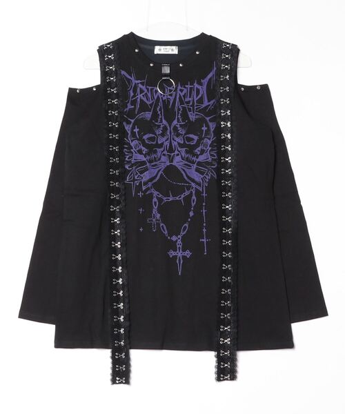 新品 TricuspidC トライカスピッドシー』ハーネススカルロングスリーブ セール】A'GEM/9 × .kom『TricuspidC/トライカスピッドシー』スカル